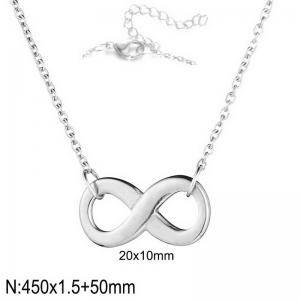 Minimalist style stainless steel 8-line women's necklace - KN285851-Z