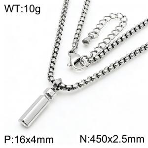 Stainless Steel Jewelry English Alphabet Element Necklace - KN287171-Z