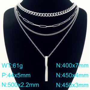 Stainless Steel Necklace - KN292299-Z