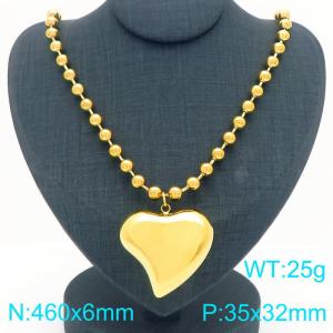 SS Gold-Plating Necklace - KN292588-Z