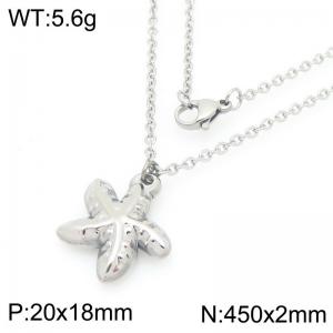 Fashionable ocean vacation style starfish necklace - KN295089-Z