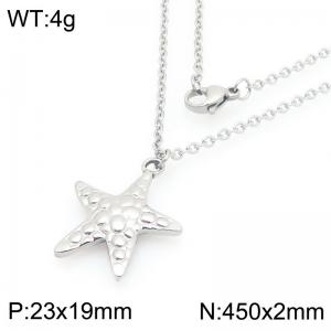 Fashionable ocean vacation style starfish necklace - KN295091-Z