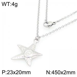 Fashionable ocean vacation style starfish necklace - KN295093-Z