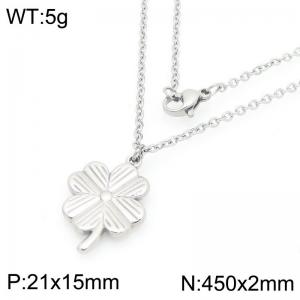 Fashionable and personalized clover necklace - KN295095-Z