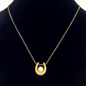 SS Gold-Plating Necklace - KN295243-TLA