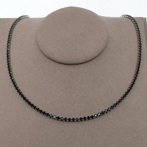 Stainless Steel Stone Necklace - KN295559-HR