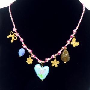 SS Gold-Plating Necklace - KN296067-HM