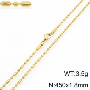 SS Gold-Plating Necklace - KN297217-Z