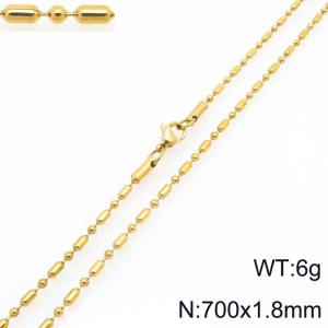 SS Gold-Plating Necklace - KN297222-Z