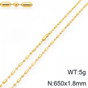 SS Gold-Plating Necklace - KN297227-Z