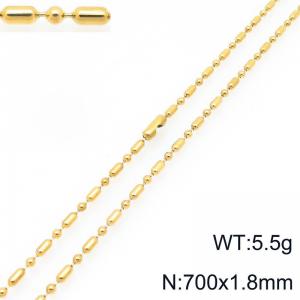 SS Gold-Plating Necklace - KN297228-Z