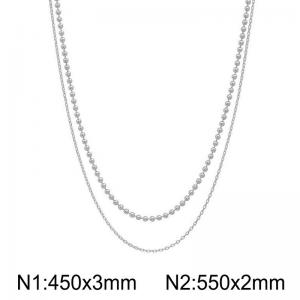 Stainless Steel Necklace - KN297917-Z