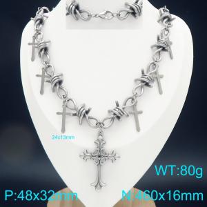 Stainless Steel Necklace - KN298467-Z