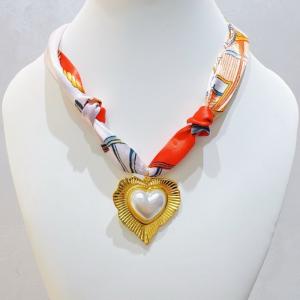 SS Gold-Plating Necklace - KN298812-SXSJ