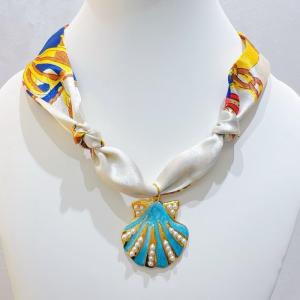 SS Gold-Plating Necklace - KN298815-SXSJ