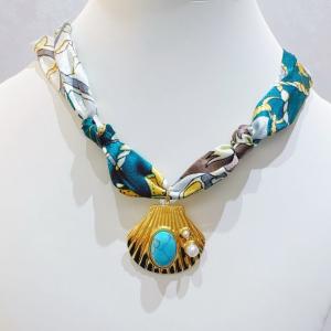 SS Gold-Plating Necklace - KN298820-SXSJ