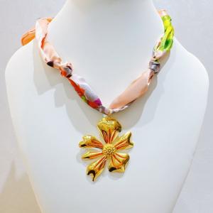 SS Gold-Plating Necklace - KN298829-SXSJ