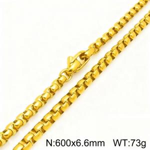 SS Gold-Plating Necklace - KN299084-Z