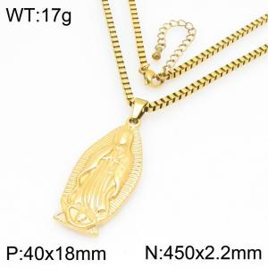 SS Gold-Plating Necklace - KN299105-Z