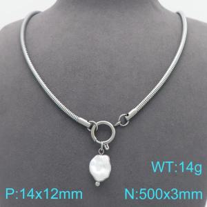 Stainless Steel Necklace - KN299181-Z