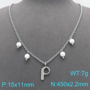 Stainless Steel Necklace - KN299326-Z