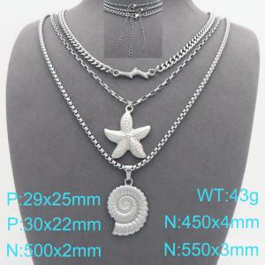Stainless Steel Necklace - KN299544-Z