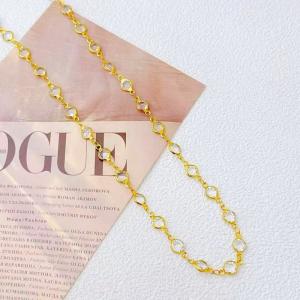 SS Gold-Plating Necklace - KN299760-SXSJ