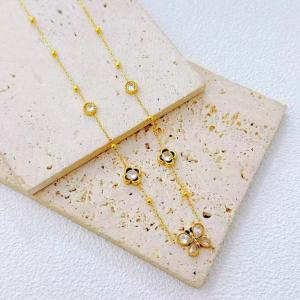 SS Gold-Plating Necklace - KN299774-SXSJ