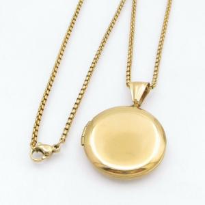 SS Gold-Plating Necklace - KN299975-TK