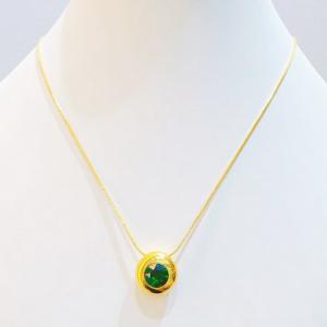 SS Gold-Plating Necklace - KN300656-SXSJ