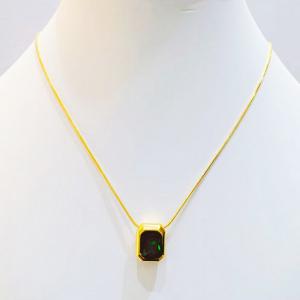 SS Gold-Plating Necklace - KN300657-SXSJ