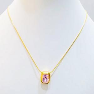 SS Gold-Plating Necklace - KN300658-SXSJ