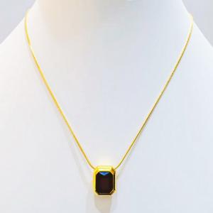 SS Gold-Plating Necklace - KN300660-SXSJ