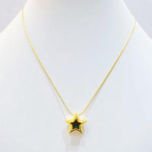 SS Gold-Plating Necklace - KN300661-SXSJ
