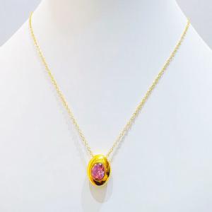 SS Gold-Plating Necklace - KN300670-SXSJ