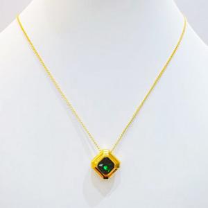 SS Gold-Plating Necklace - KN300672-SXSJ