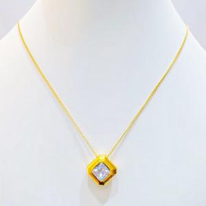 SS Gold-Plating Necklace - KN300673-SXSJ