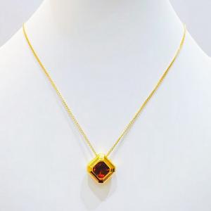 SS Gold-Plating Necklace - KN300674-SXSJ