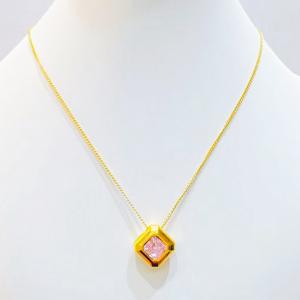 SS Gold-Plating Necklace - KN300675-SXSJ
