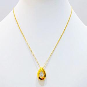 SS Gold-Plating Necklace - KN300676-SXSJ