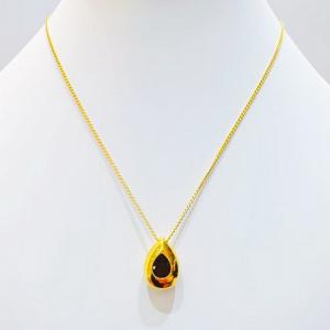 SS Gold-Plating Necklace - KN300677-SXSJ