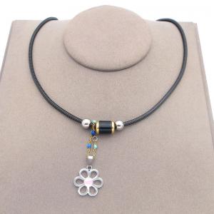 SS Gold-Plating Necklace - KN301243-QY