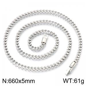 Fashion Jewelry Stainless Steel Chain Necklace - KN302391-KFC