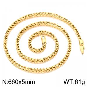 Fashion Jewelry Stainless Steel Chain Necklace - KN302392-KFC