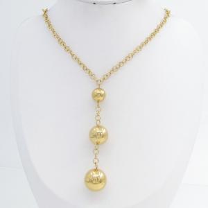 SS Gold-Plating Necklace - KN302538-SP