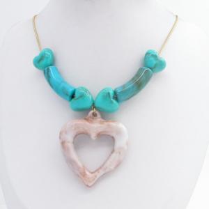 SS Gold-Plating Necklace - KN302543-SP