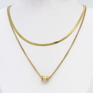 SS Gold-Plating Necklace - KN302770-CM