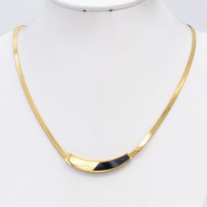 SS Gold-Plating Necklace - KN302771-CM