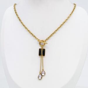 SS Gold-Plating Necklace - KN302772-CM