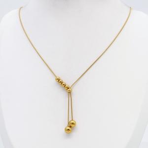 SS Gold-Plating Necklace - KN302780-CM